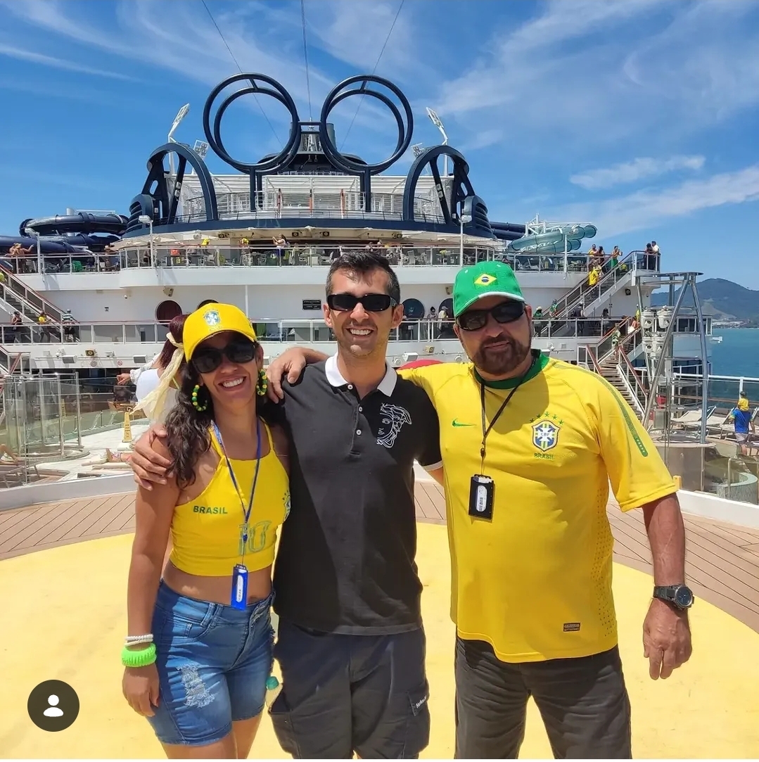 Cliente viajando de cruzeiro